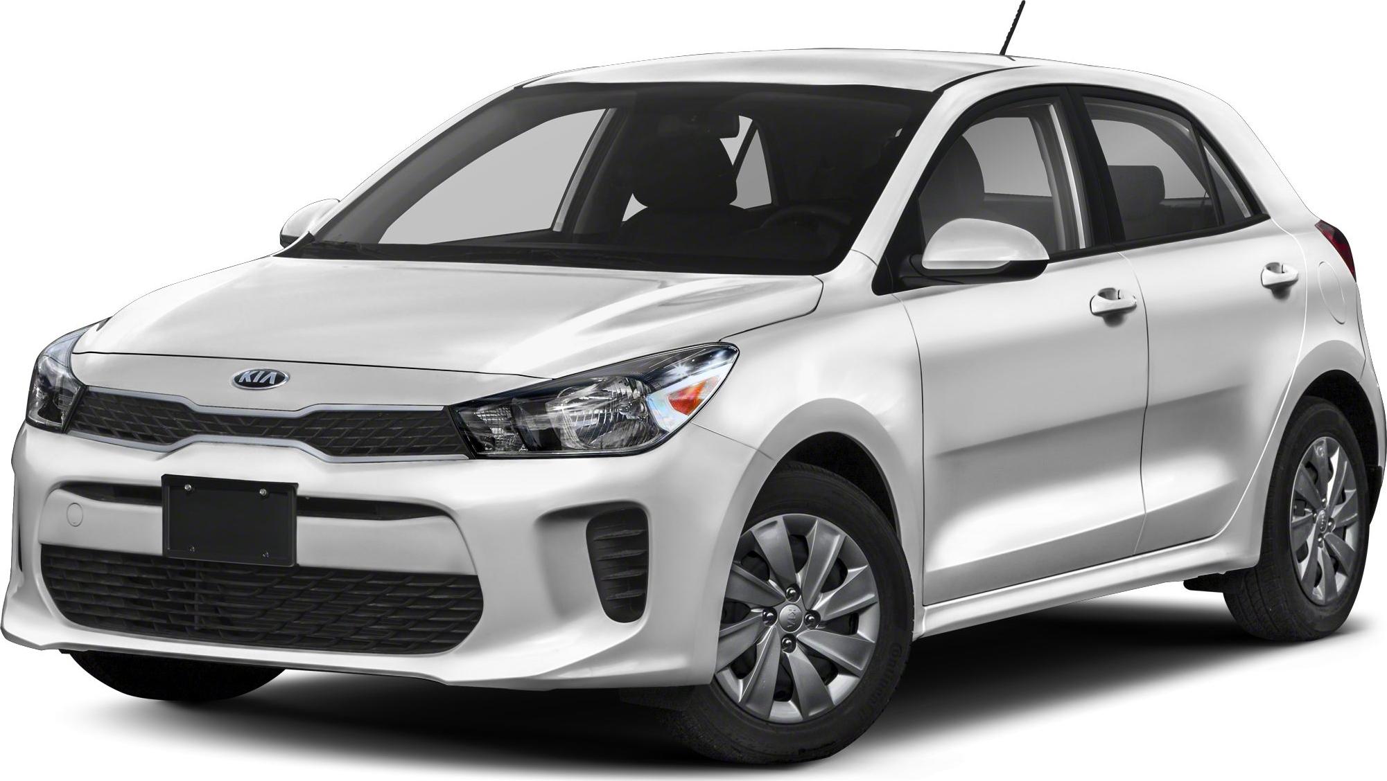 Front three-quarter view of a compact hatchback with modern headlights and aerodynamic lines