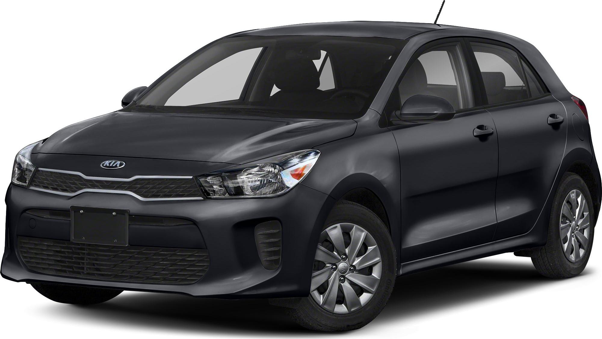 Front-side view of a hatchback showing headlights and grille details