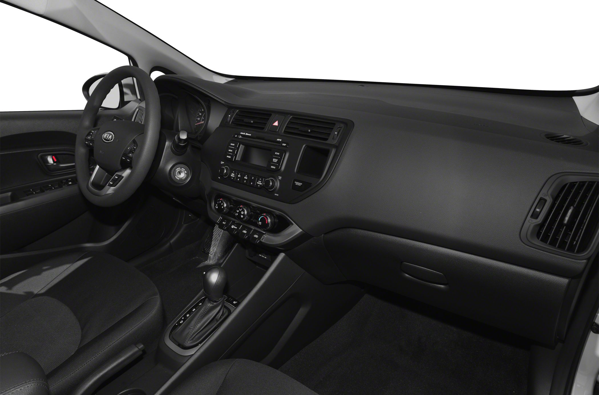 Dashboard, steering wheel, automatic gear shift interior