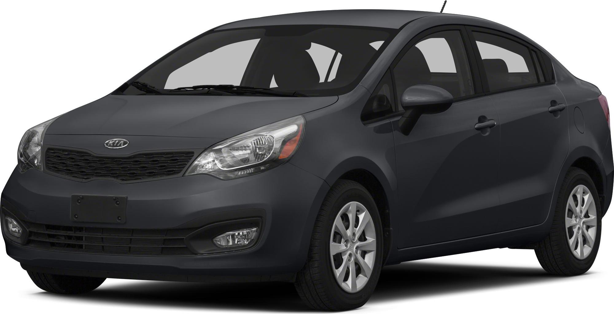 Black compact sedan front side view