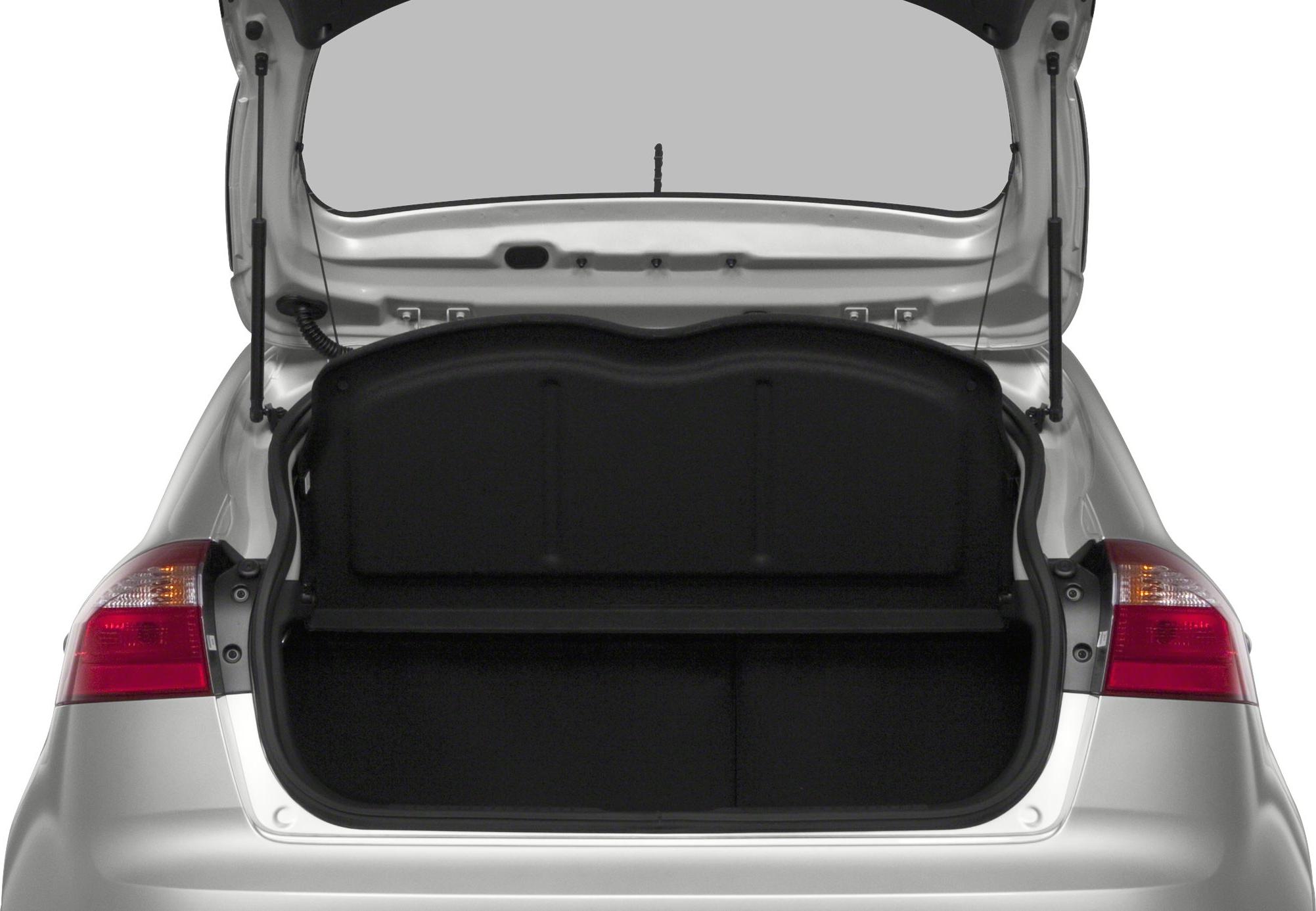 Open trunk space with hatchback design and visible rear lights
