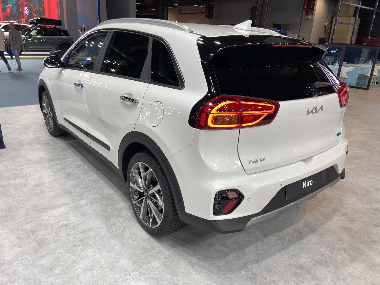 Rear side view with modern taillights and alloy wheels
