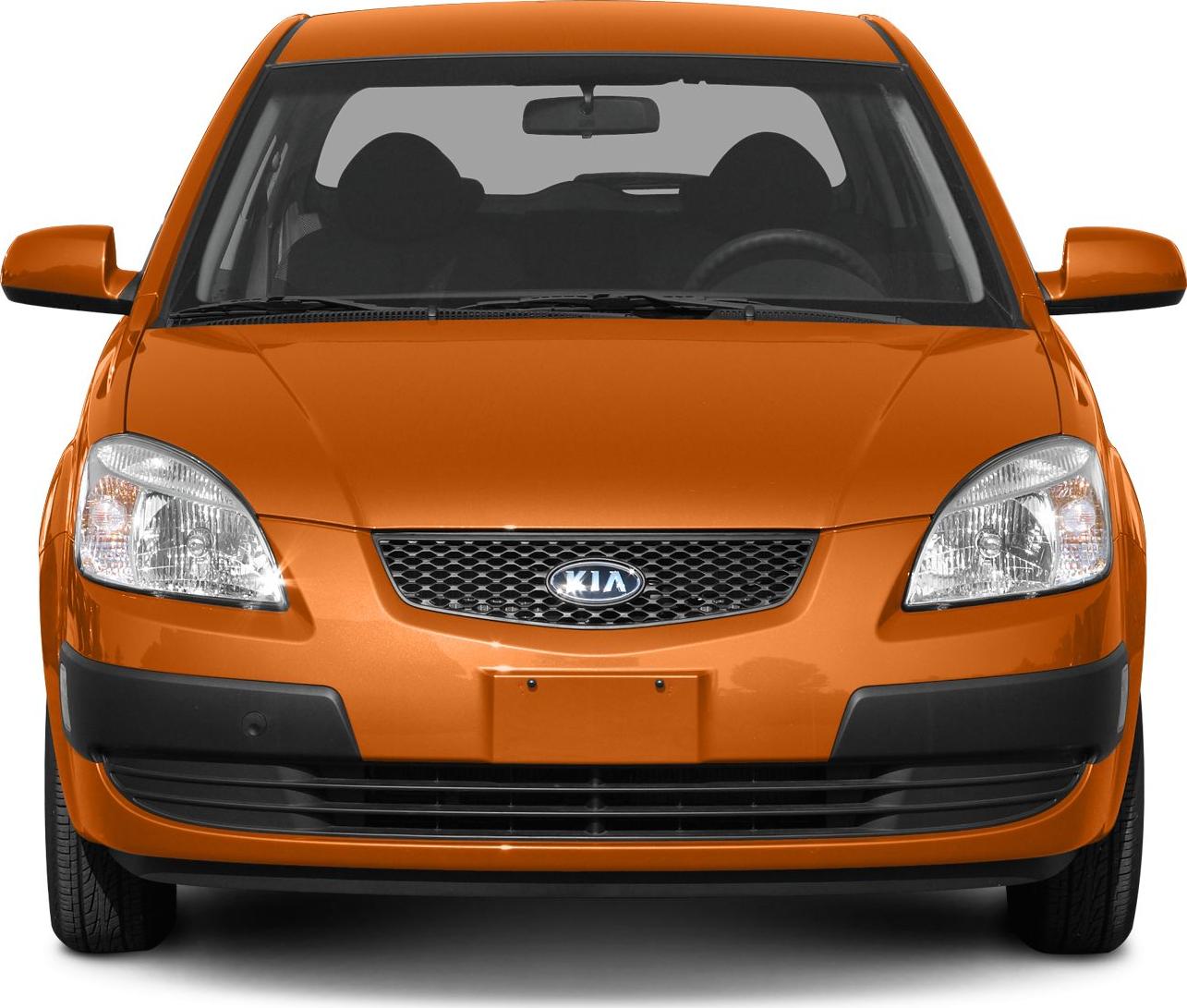 Front view of a compact hatchback with distinct grille and headlights