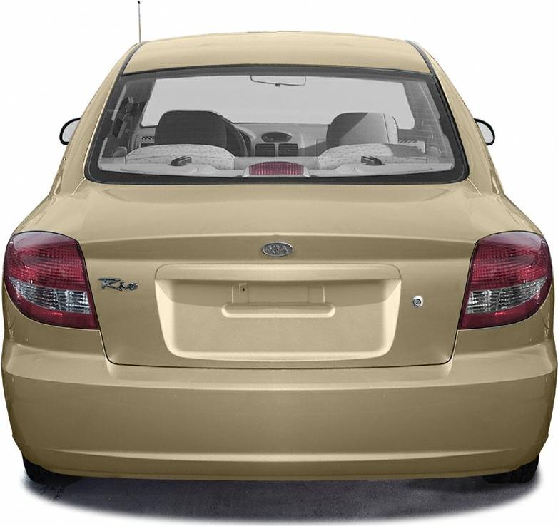 Rear design with tail lights and trunk of a sedan