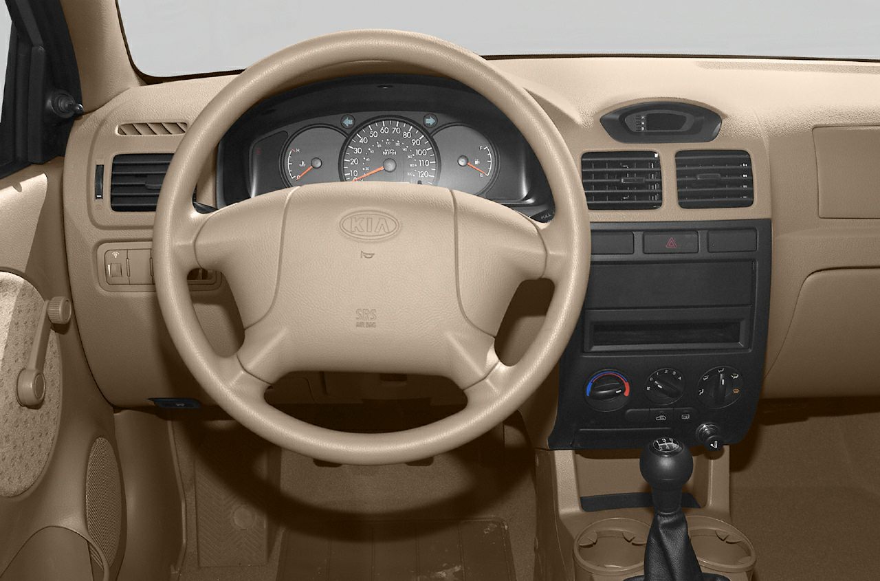 Dashboard and steering wheel interior with manual gear shift
