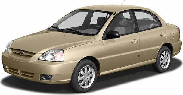 Front-side view of a facelifted compact sedan