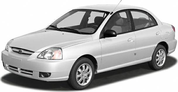 Silver 2002 sedan front side view with four doors