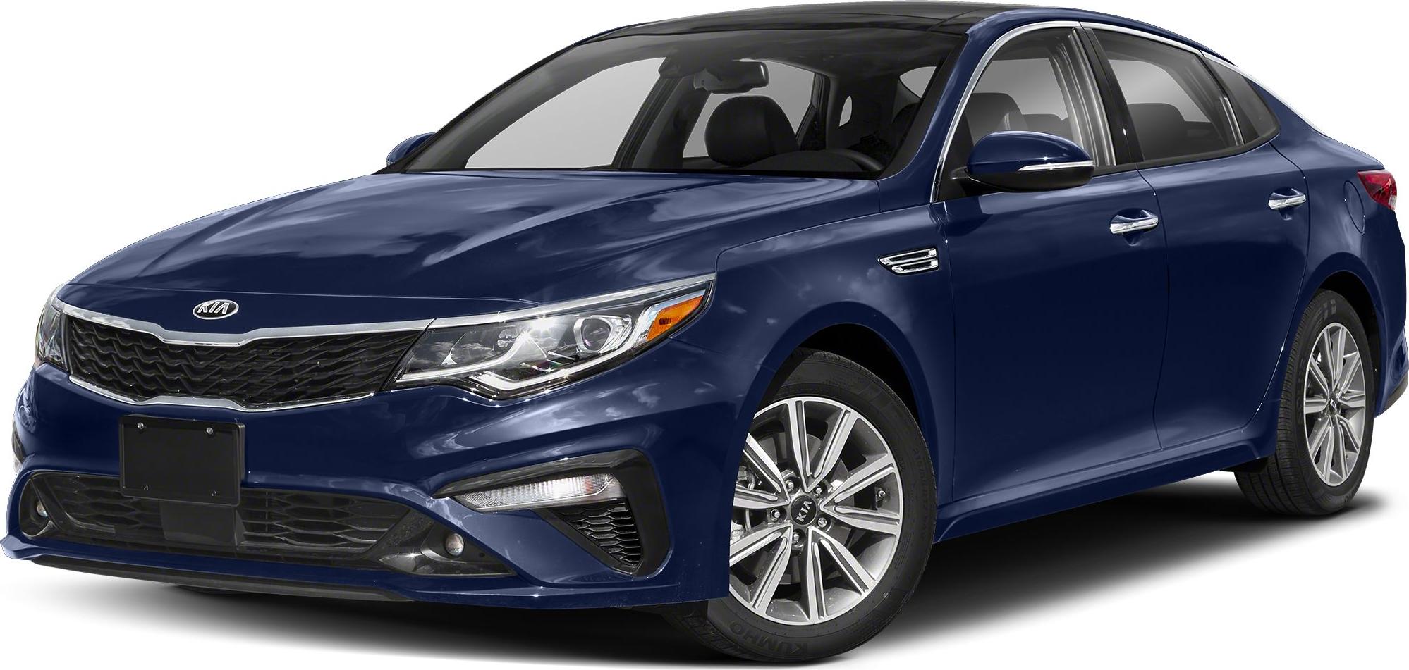 Front-side view of blue sedan with alloy wheels and modern headlamps