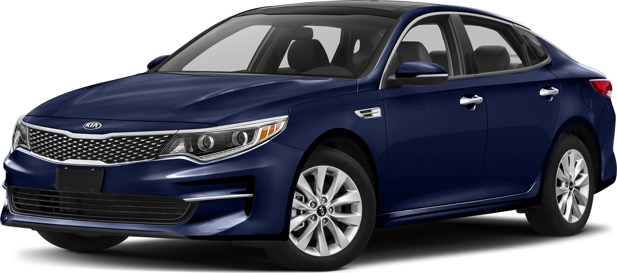 Front side view of a blue sedan with alloy wheels and aerodynamic design