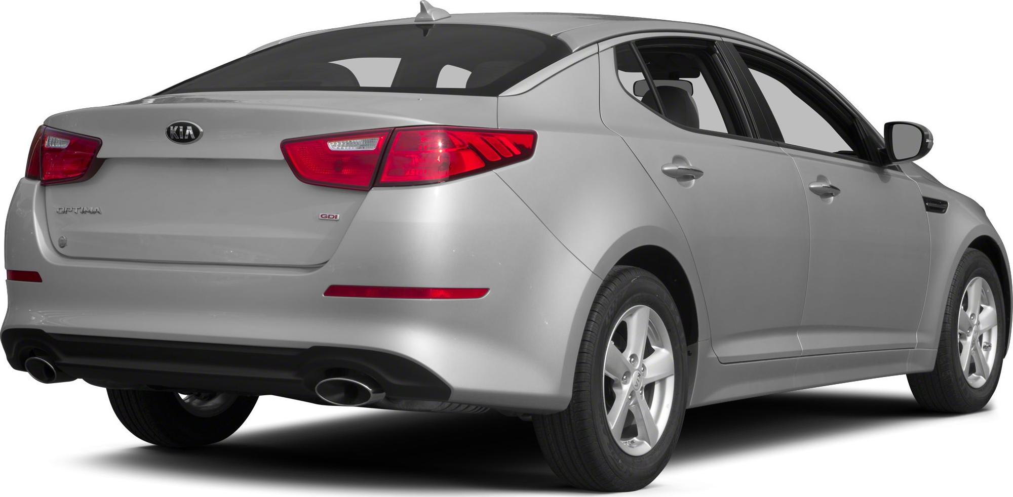 Rear view of mid-size sedan with dual exhaust and integrated taillights