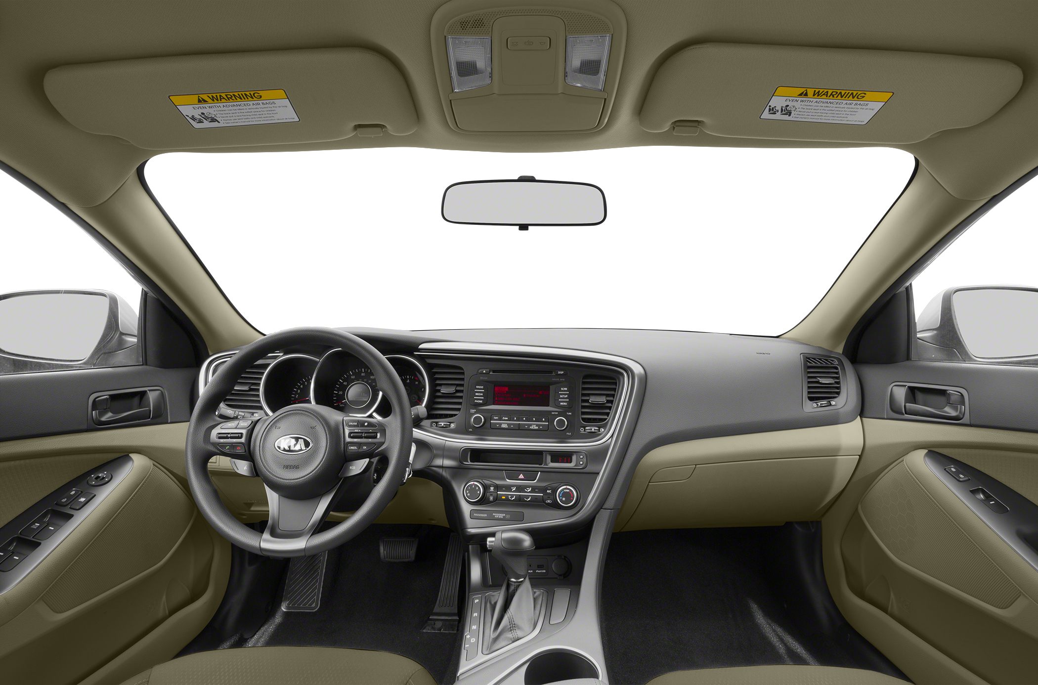Dashboard, steering wheel, center console interior design