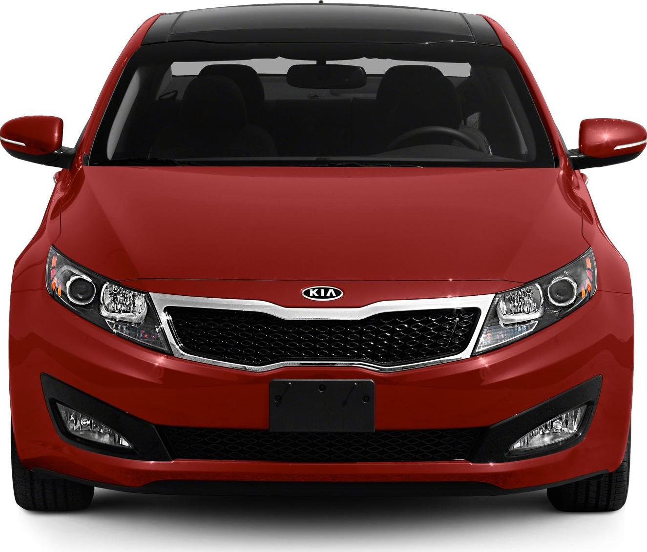 Front view with tiger-nose grille and dual headlights