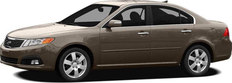 Sleek sedan side profile with five-spoke alloy wheels and tinted windows