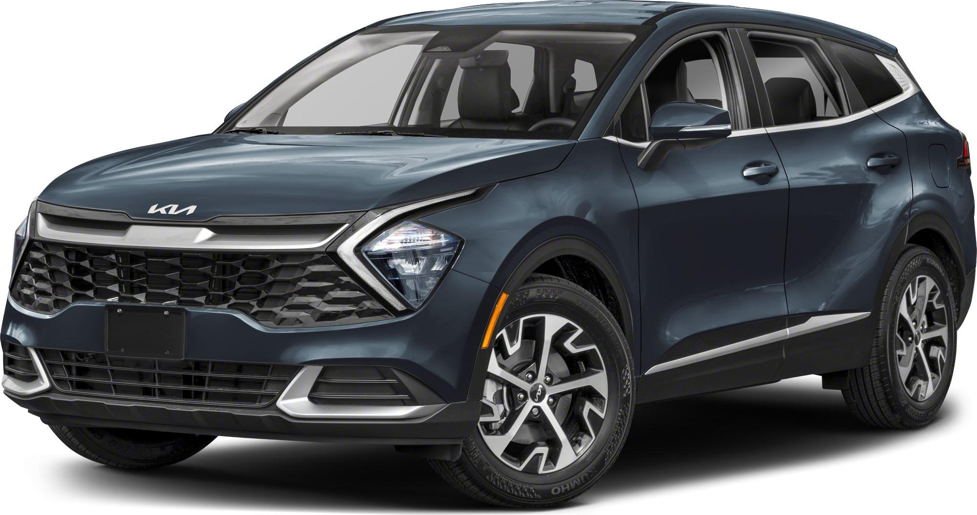 Front view showing grille, LED headlights, and alloy wheels