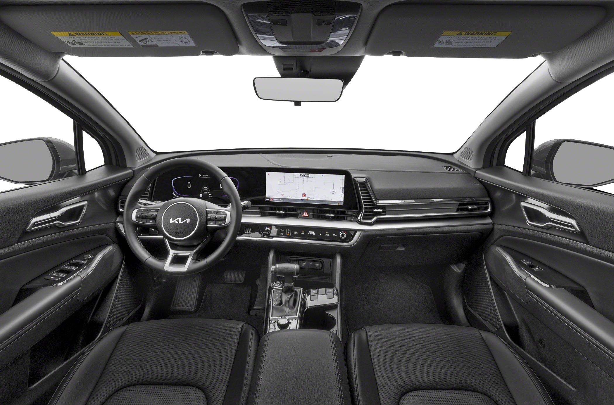 Digital dashboard and wide touchscreen infotainment system