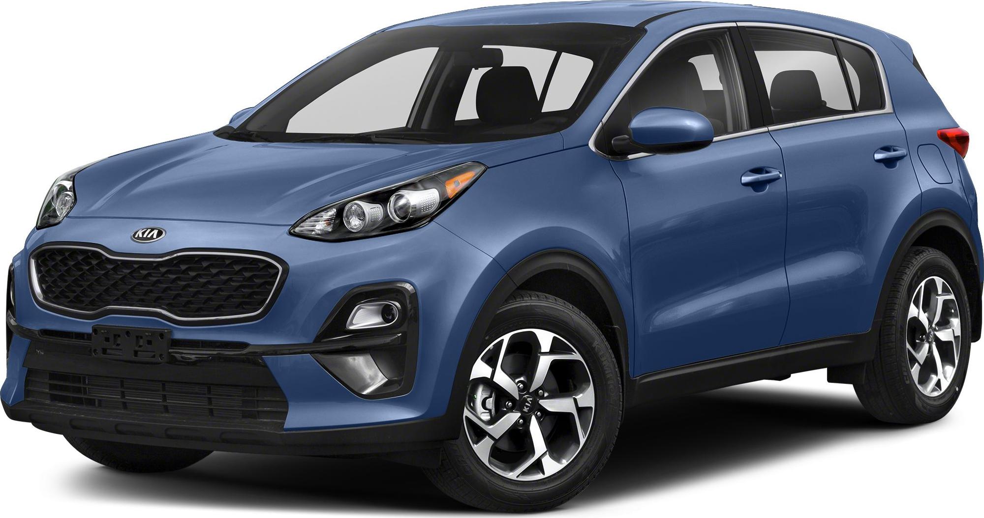 Front and side view of SUV with distinctive grille and alloy wheels
