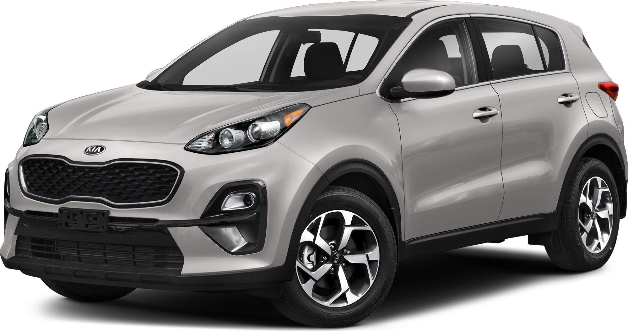 Front side view of SUV with modern headlights and grille