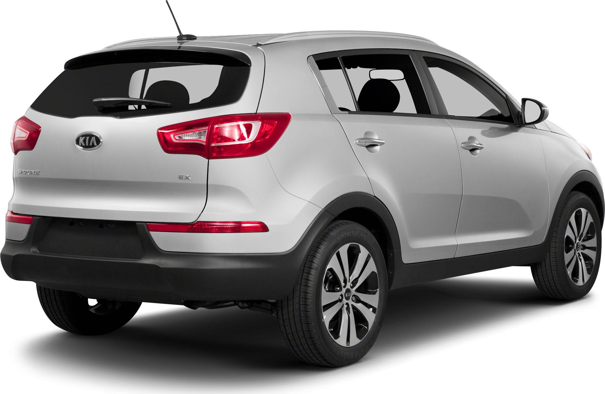 Rear view with tail lights, rear wiper, and alloy wheels