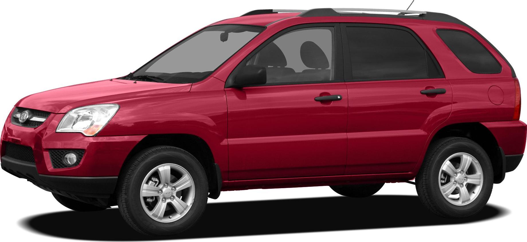 Red SUV side profile with alloy wheels and tinted windows