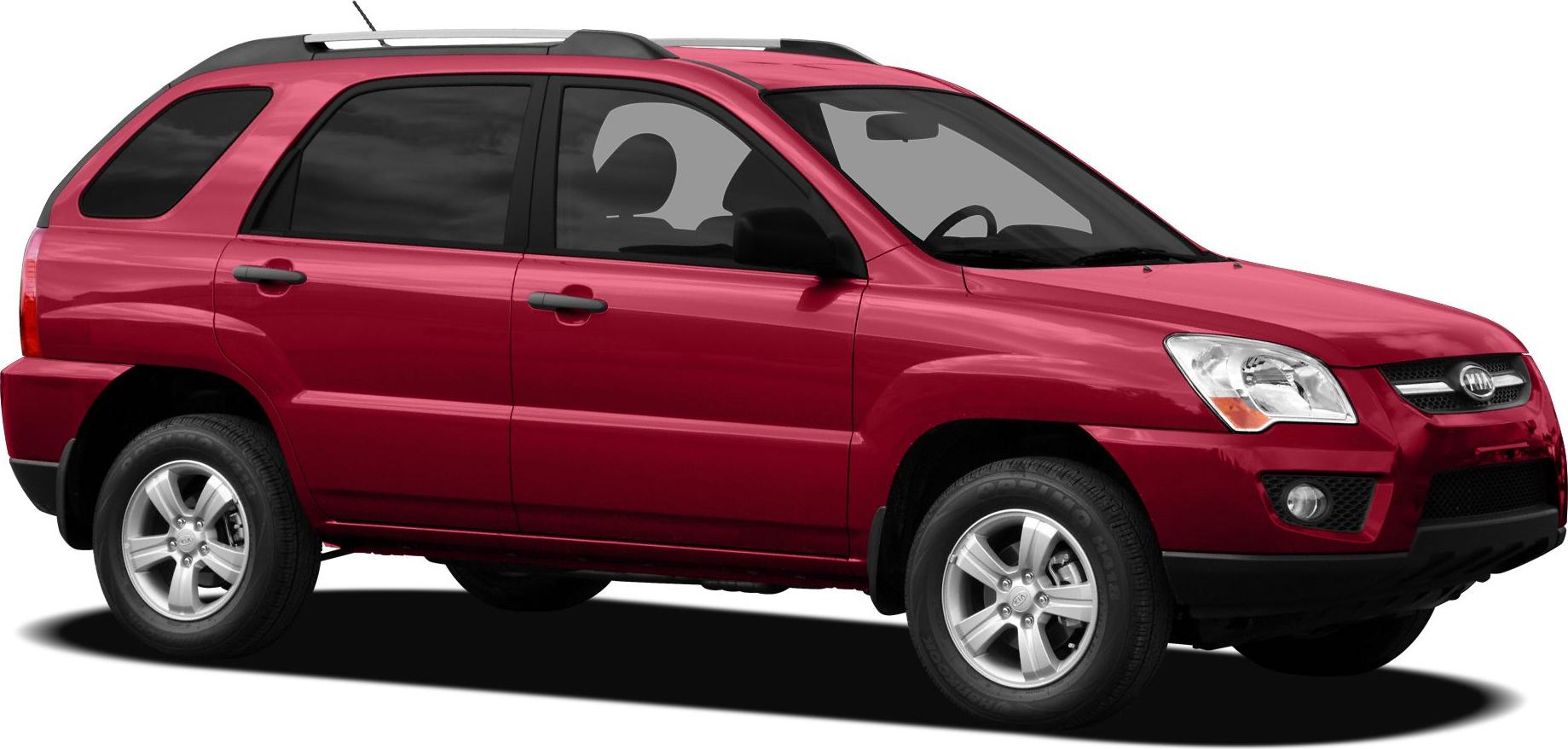 Red SUV side profile with tinted windows and alloy wheels