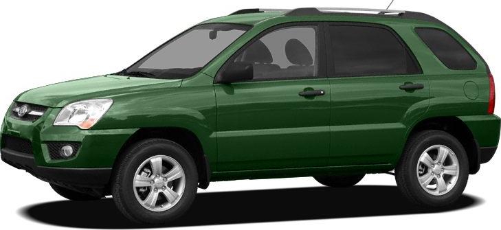 Side view of green compact SUV with alloy wheels