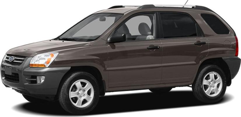 Compact SUV side profile with alloy wheels and classic mid-2000s design.