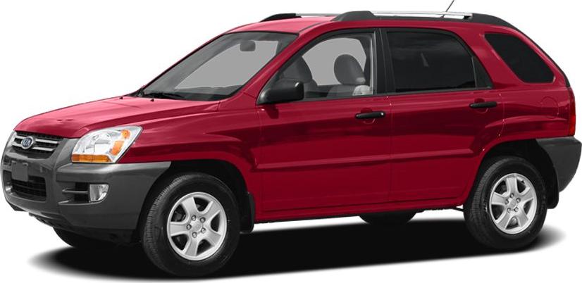 Red compact SUV side profile with roof rails and alloy wheels