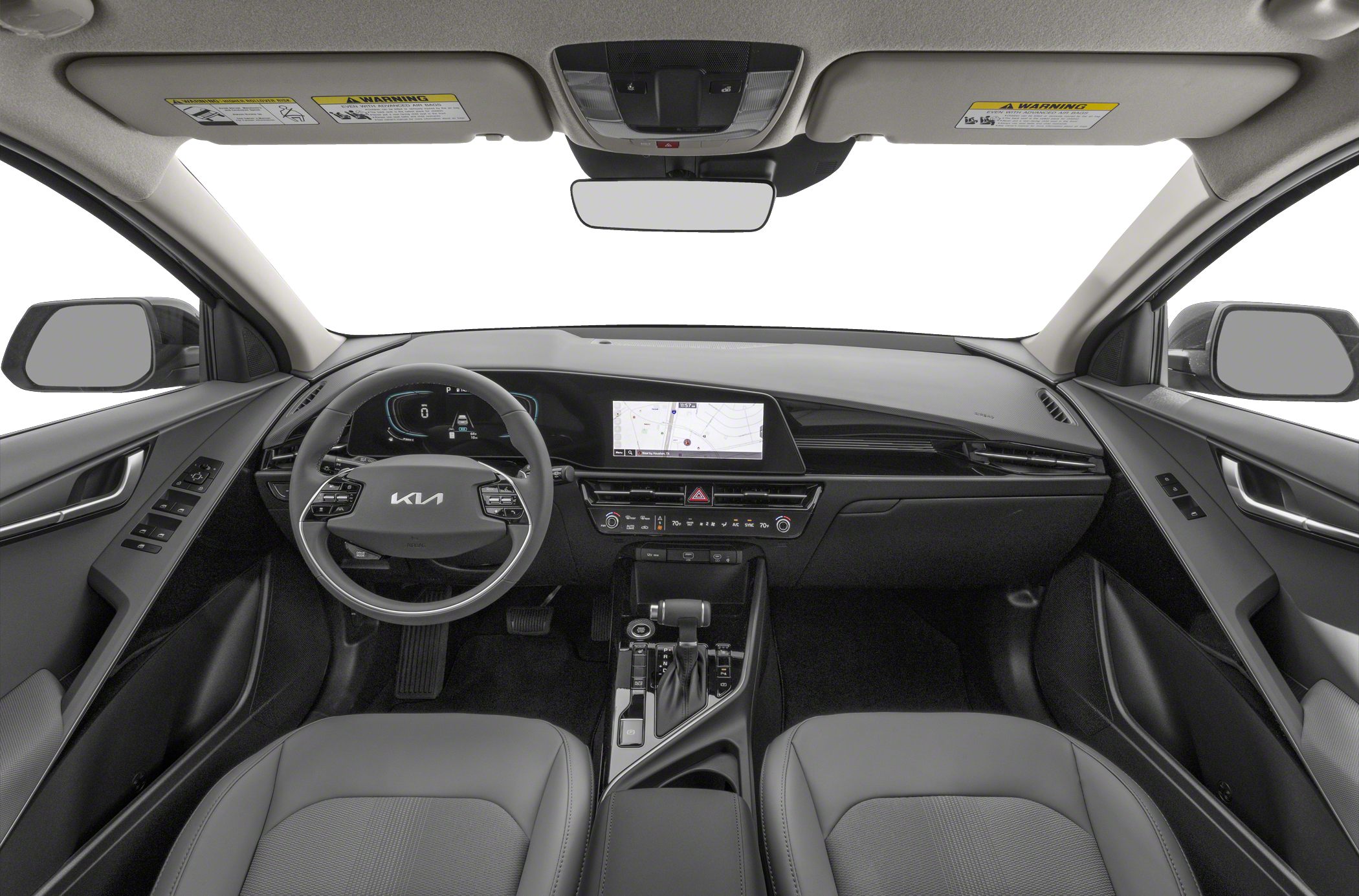 Digital dashboard and touchscreen infotainment in modern SUV interior