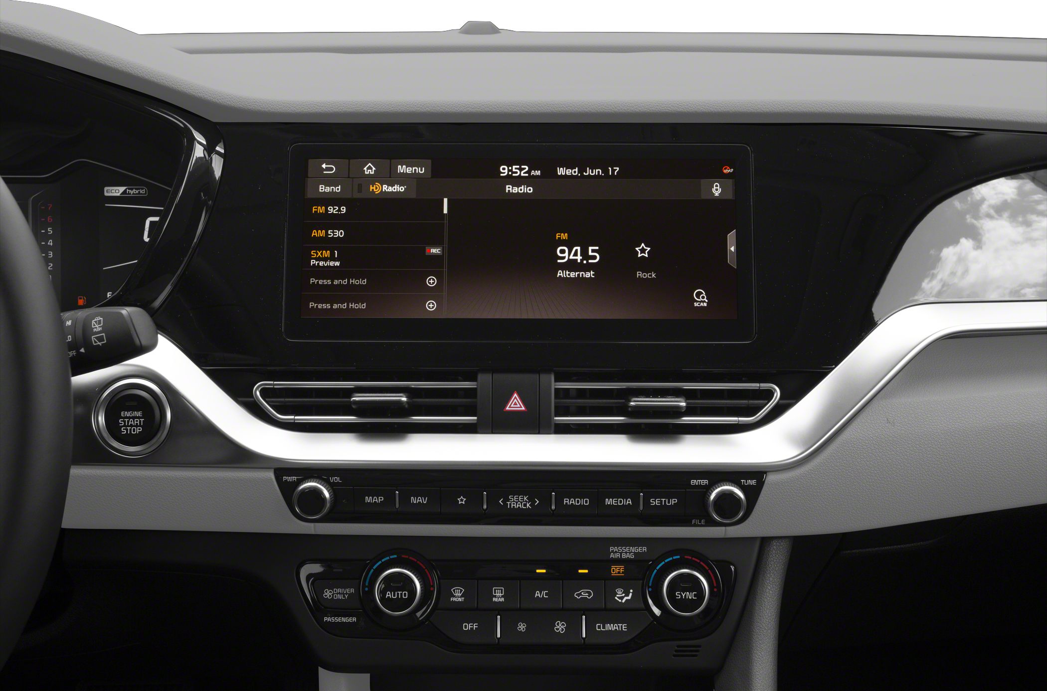 10.25-inch touchscreen infotainment and dual-zone climate control panel