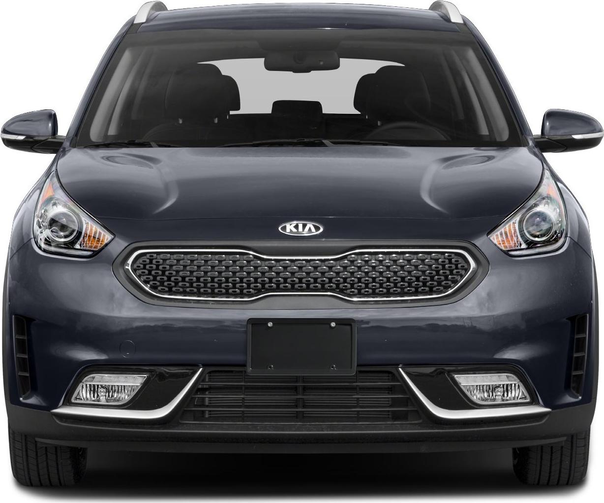 Close-up front view with distinctive grille and headlights