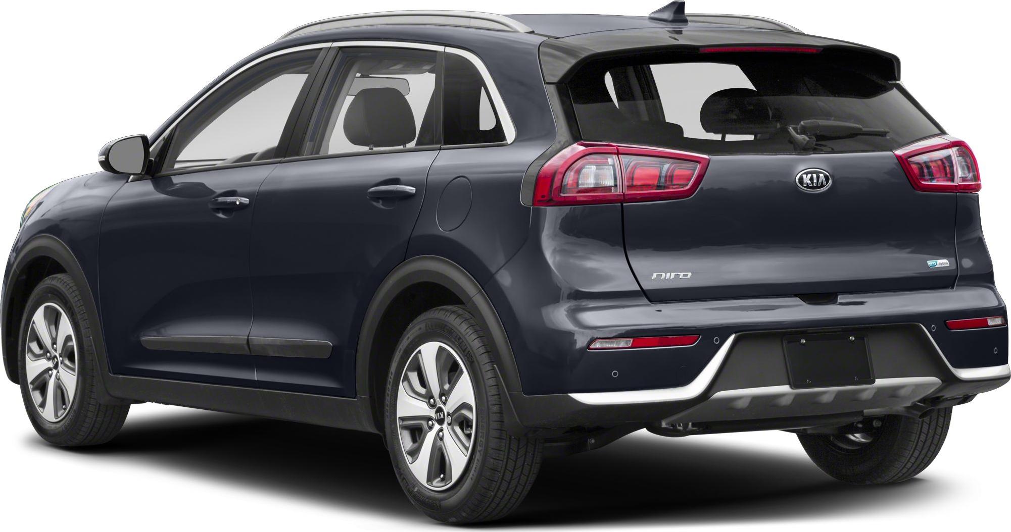 Rear and side profile with distinctive tail lights and modern hybrid styling