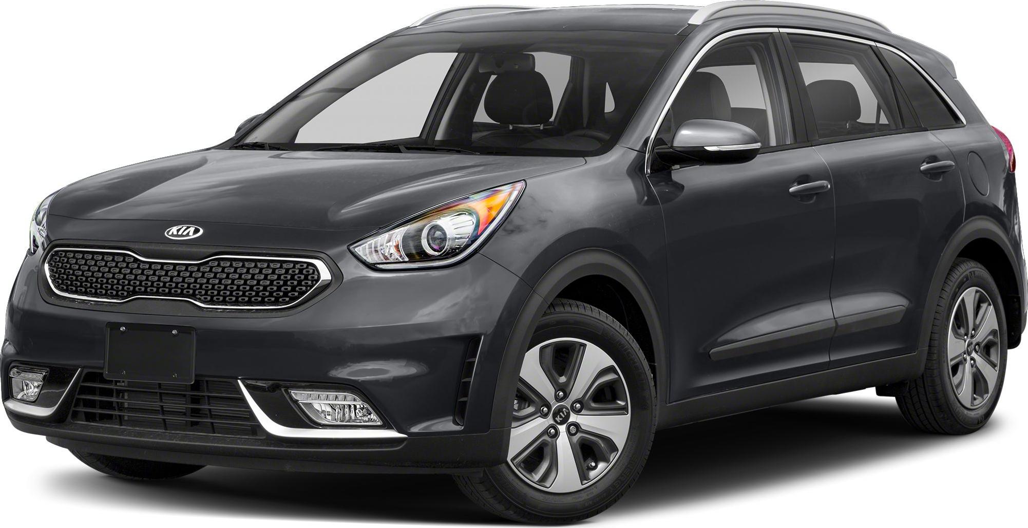 Front-side view of hybrid compact SUV with unique grille and alloy wheels