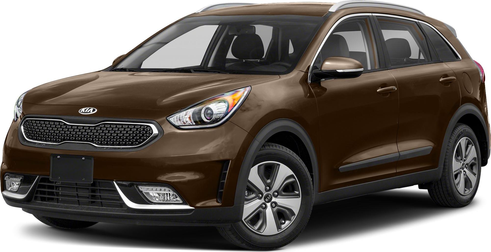 Front-side view of crossover with distinctive grille and headlights