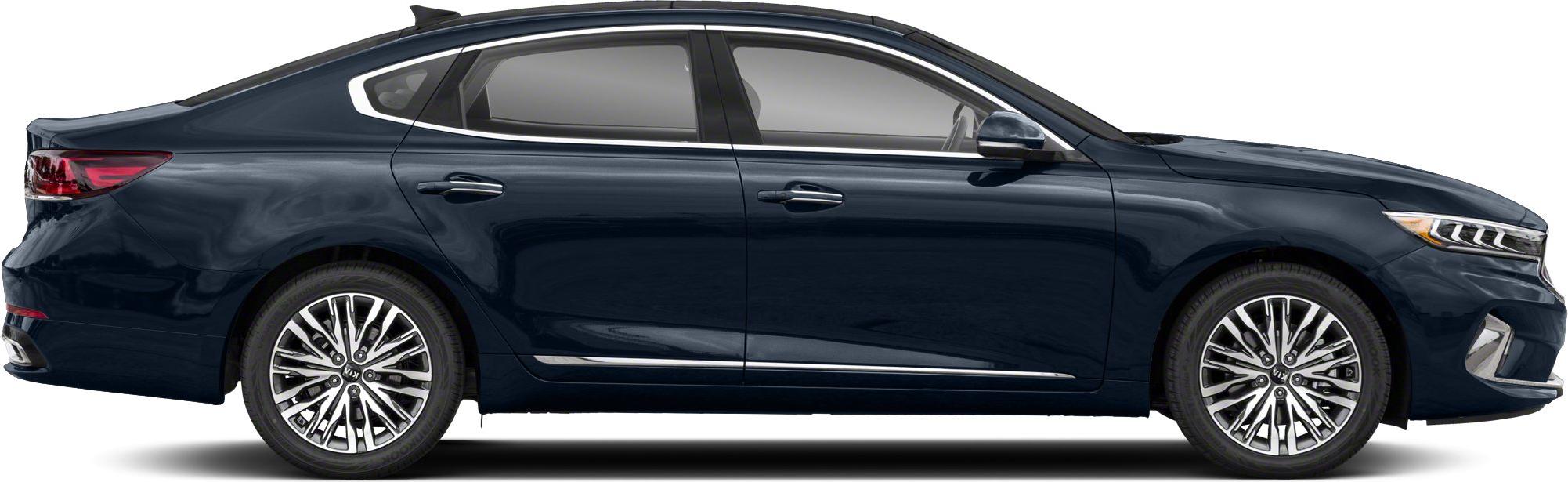 Side profile with detailed alloy wheels and tinted windows