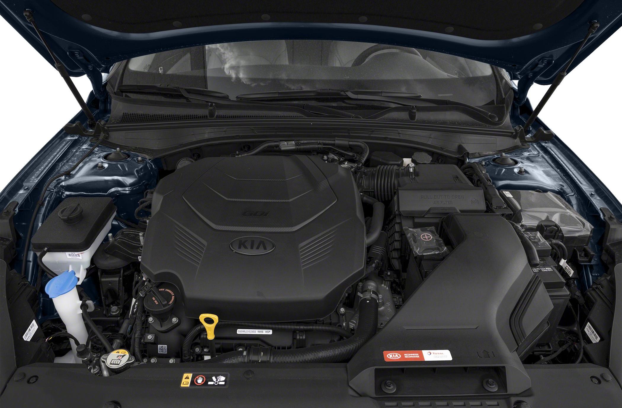 Clean engine bay with GDI engine and organized components