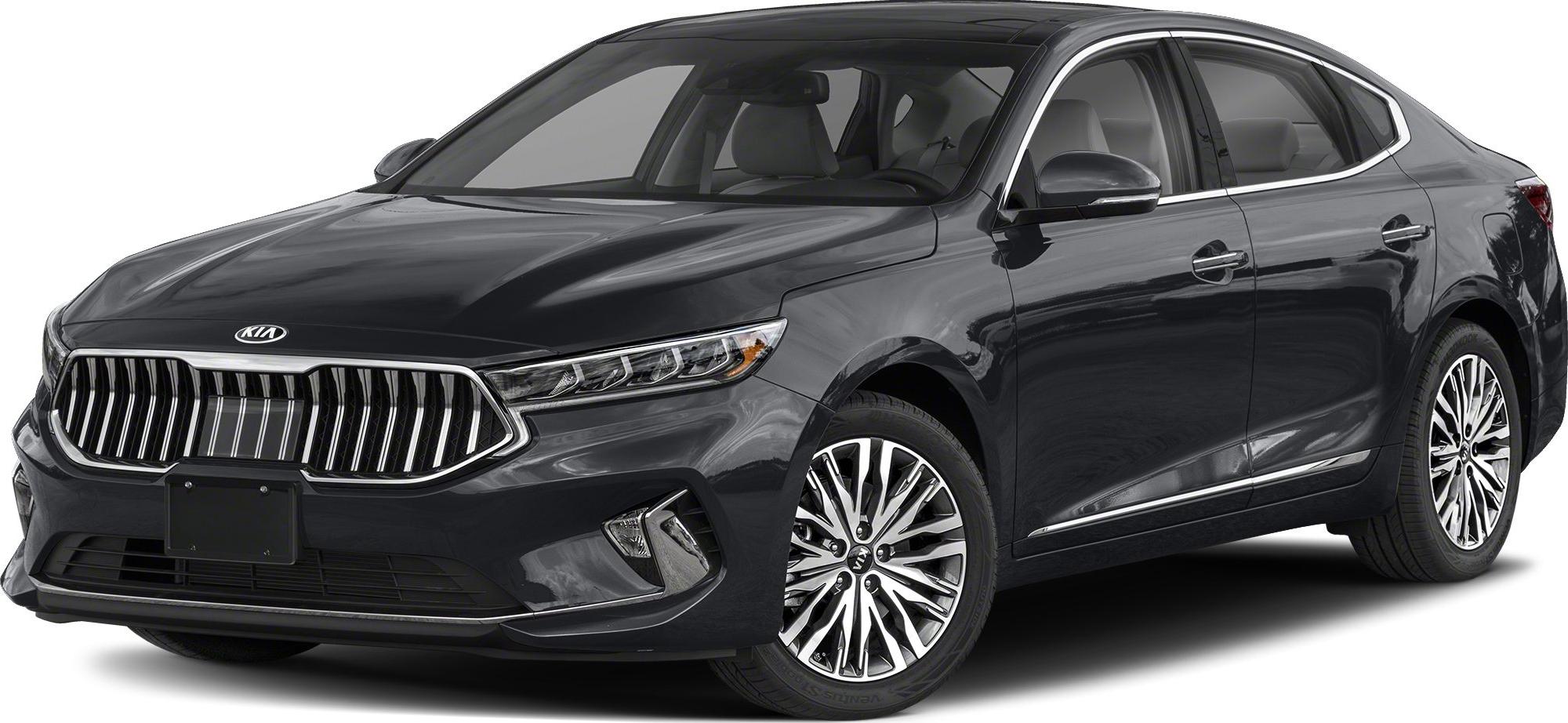 Vertical grille and LED headlight design with chrome-trimmed wheels