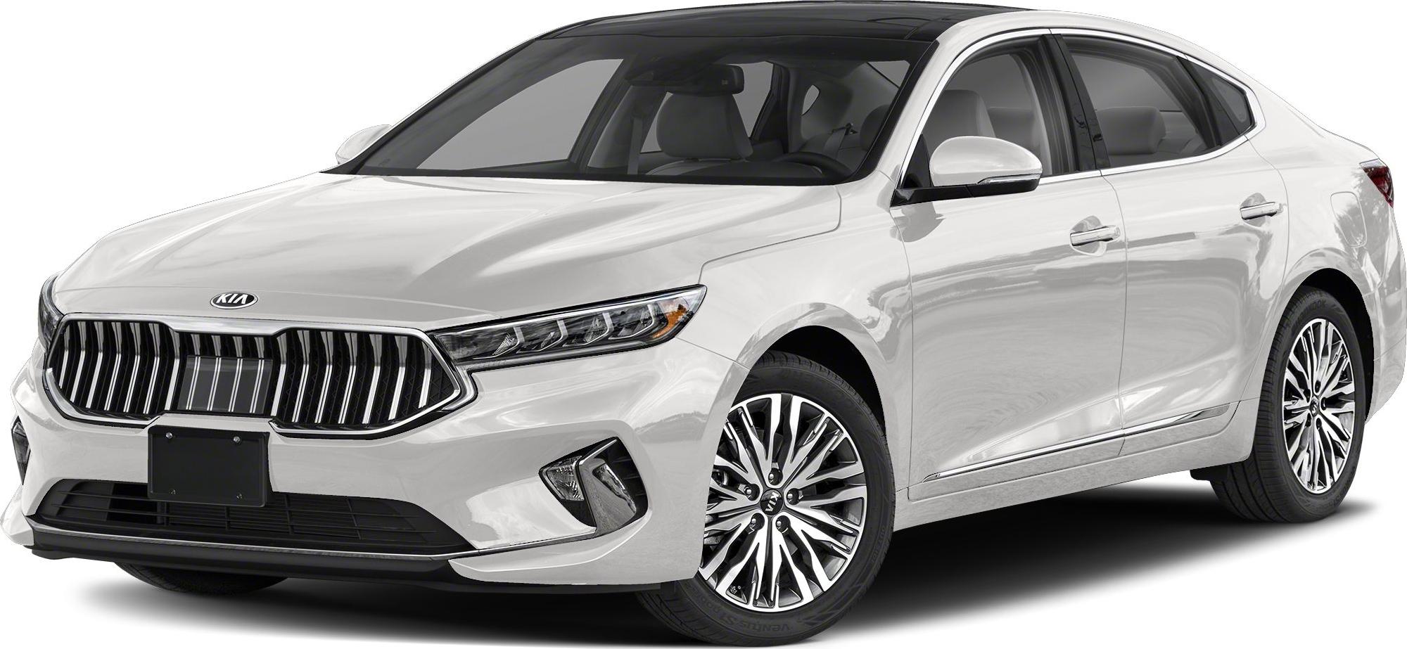 Front grille with vertical slats and multi-spoke alloy wheels