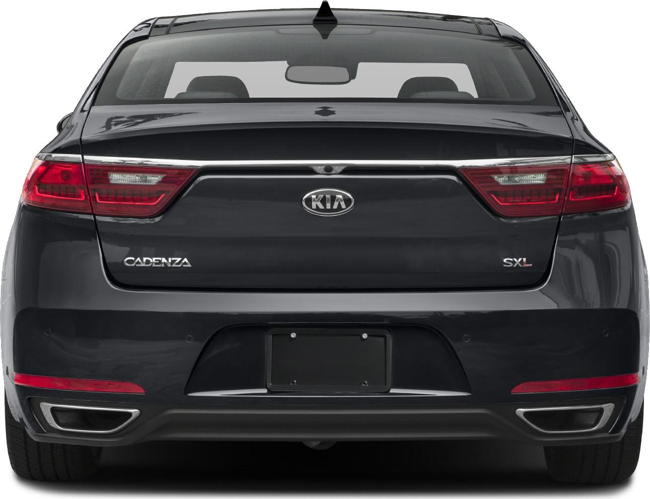 Rear profile with LED tail lights, chrome trim, and dual exhaust outlets