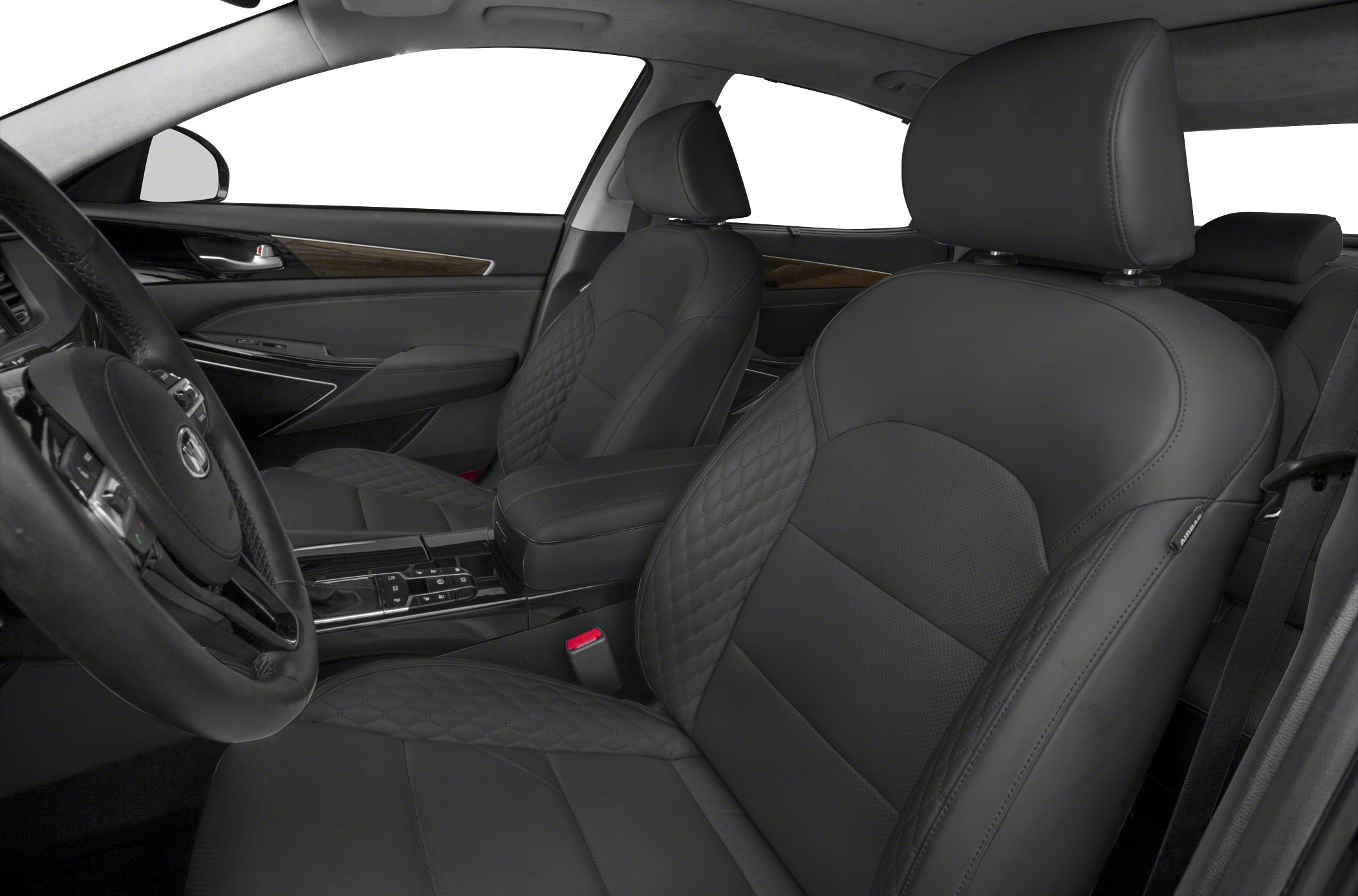Quilted leather front seats and premium interior detailing