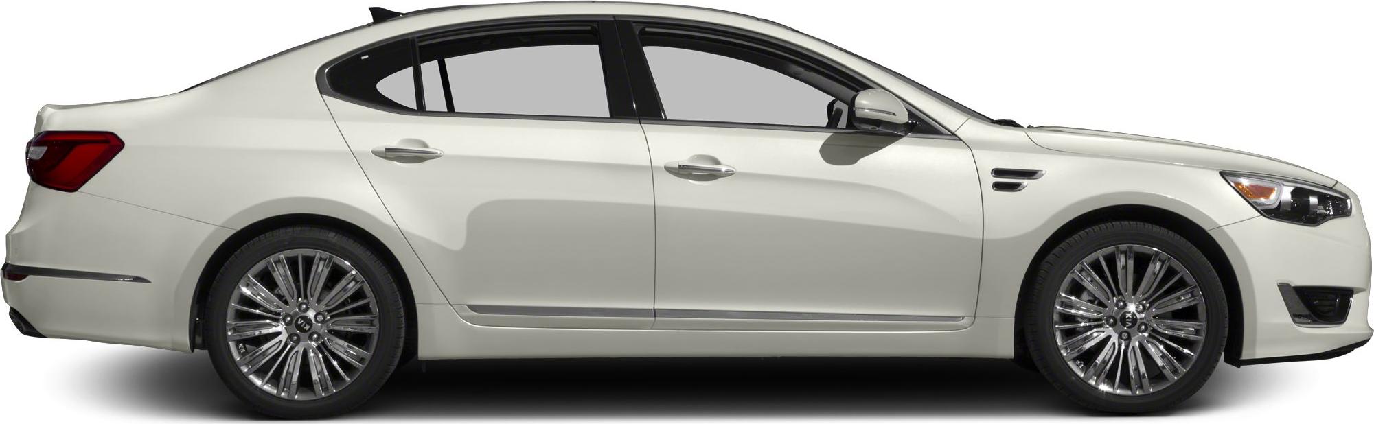Sleek sedan side profile with multi-spoke alloy wheels