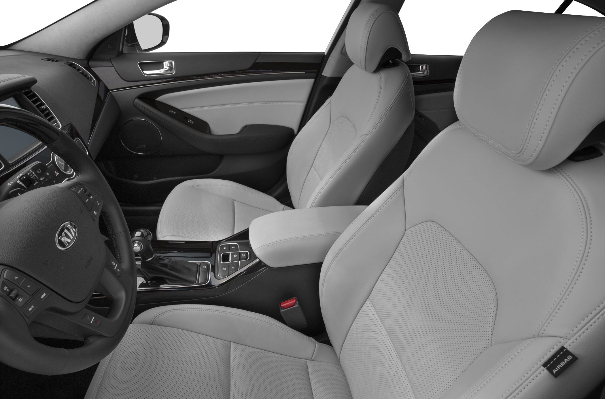 Leather seats and dashboard with center console