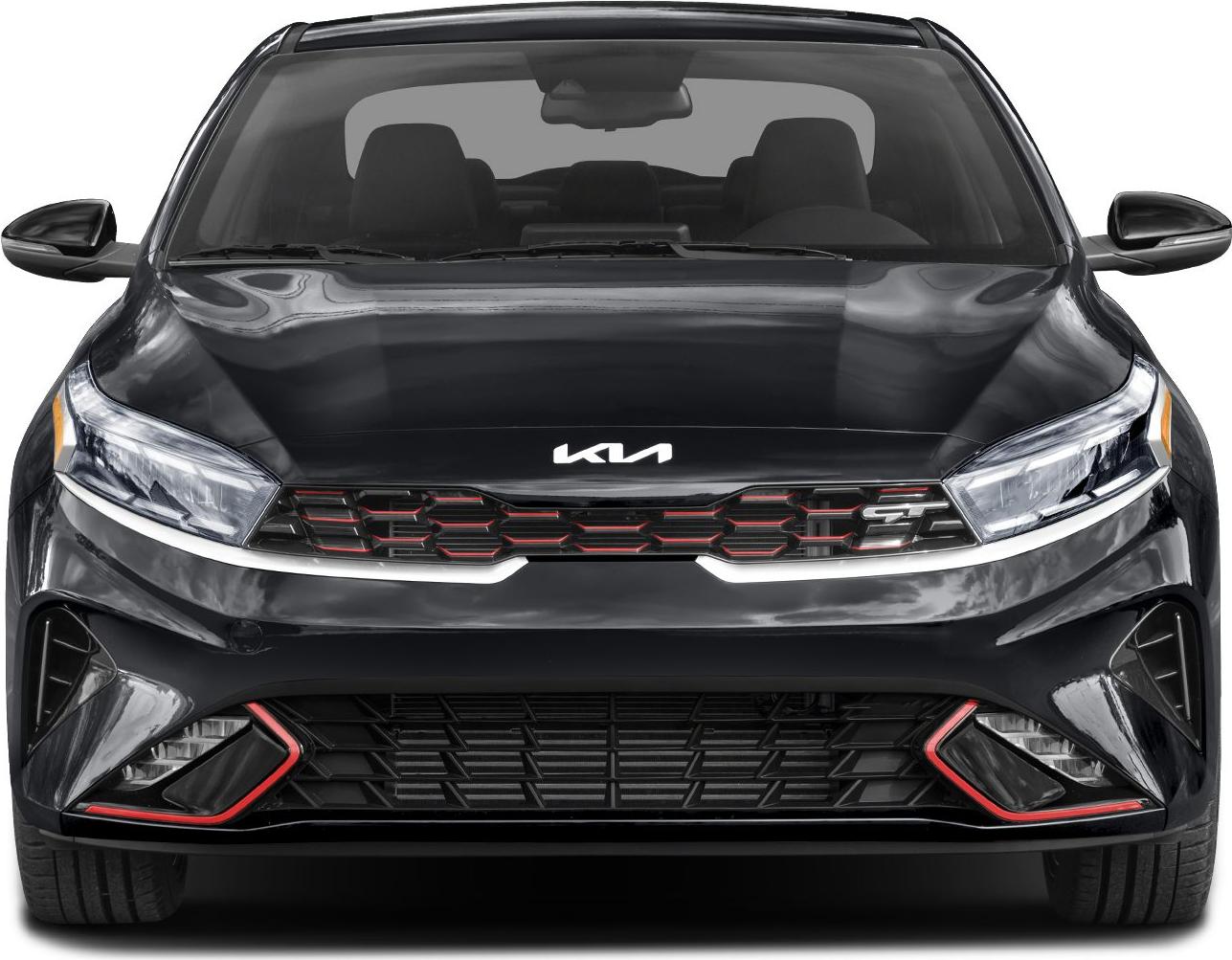 Front fascia with sporty grille and sleek headlights
