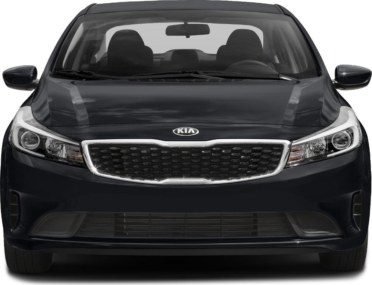 Front view with distinctive grille and sharp headlights