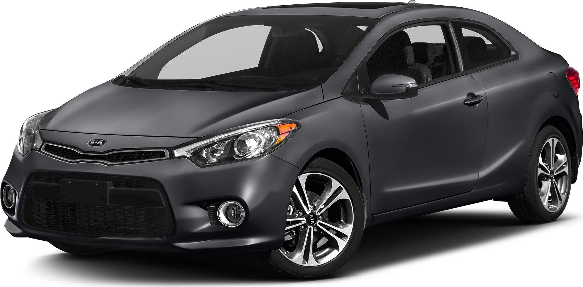Sporty 2-door coupe front side with alloy wheels and fog lamps