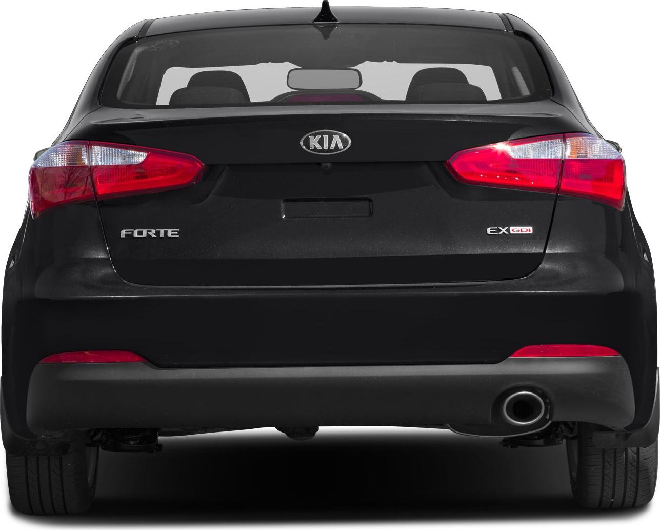 Rear view with distinct tail lights, EX GDI badge, and single exhaust pipe