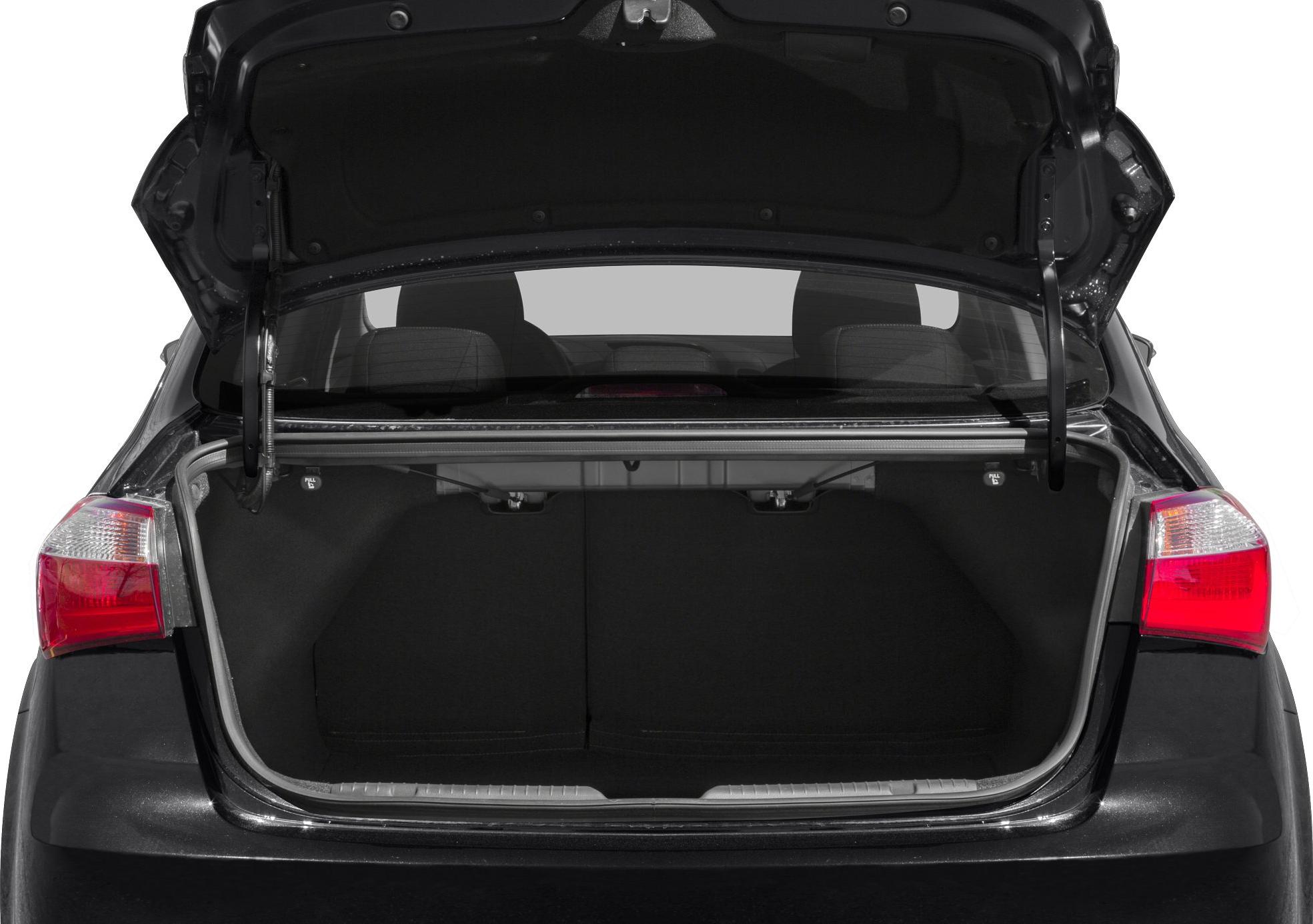 Open trunk with spacious rear cargo and visible rear seatbacks
