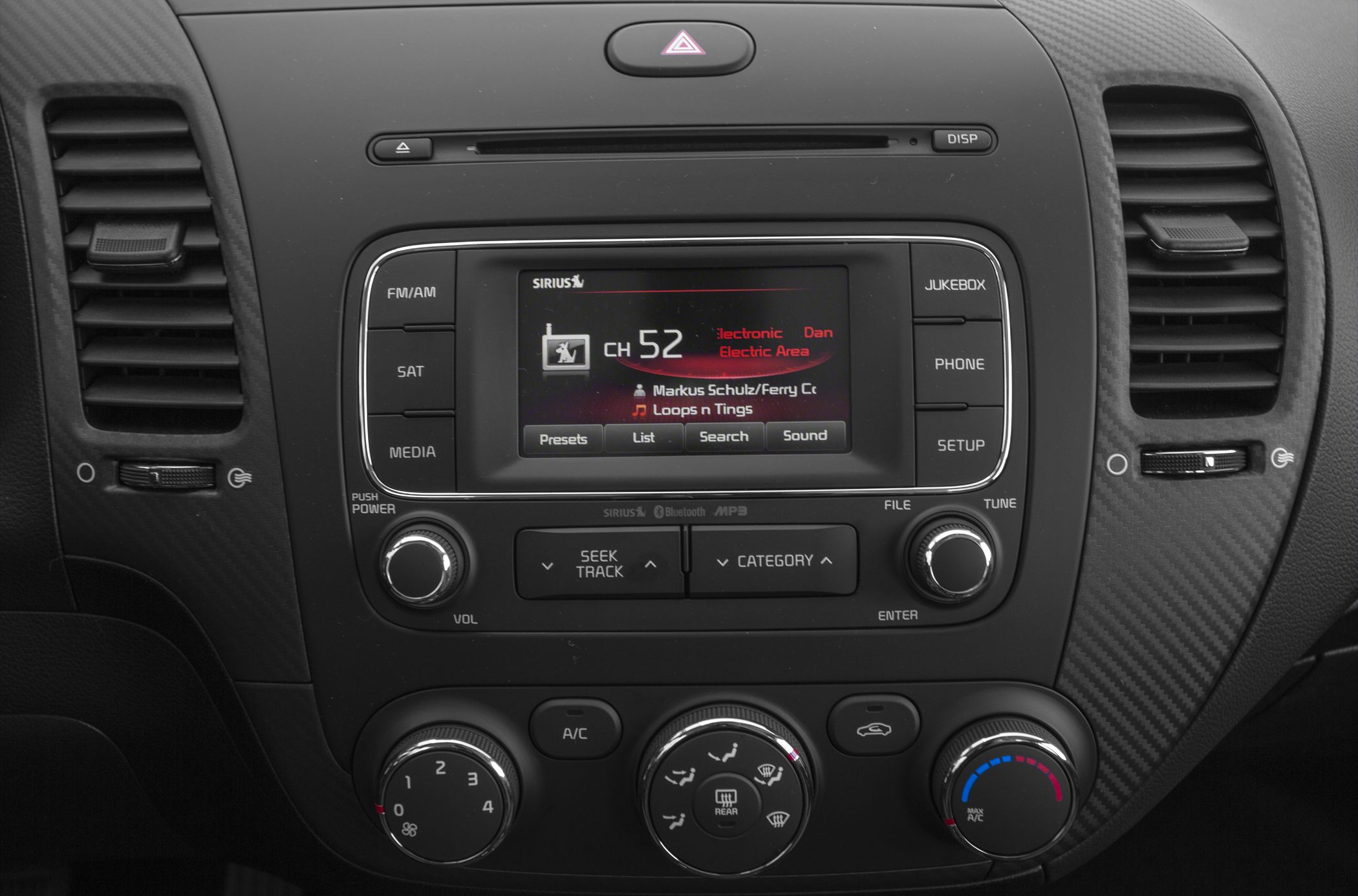 Dashboard multimedia system and climate control dials