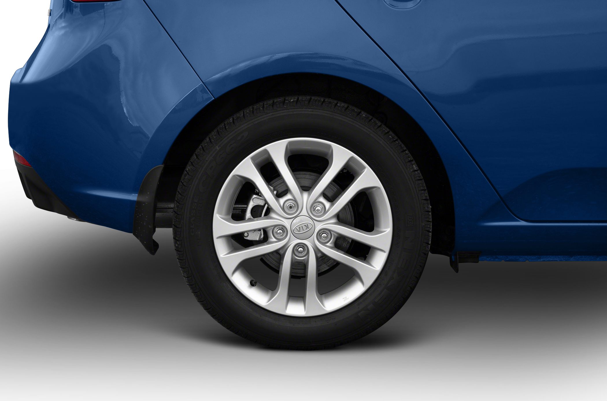 Close-up of alloy wheel and rear quarter panel