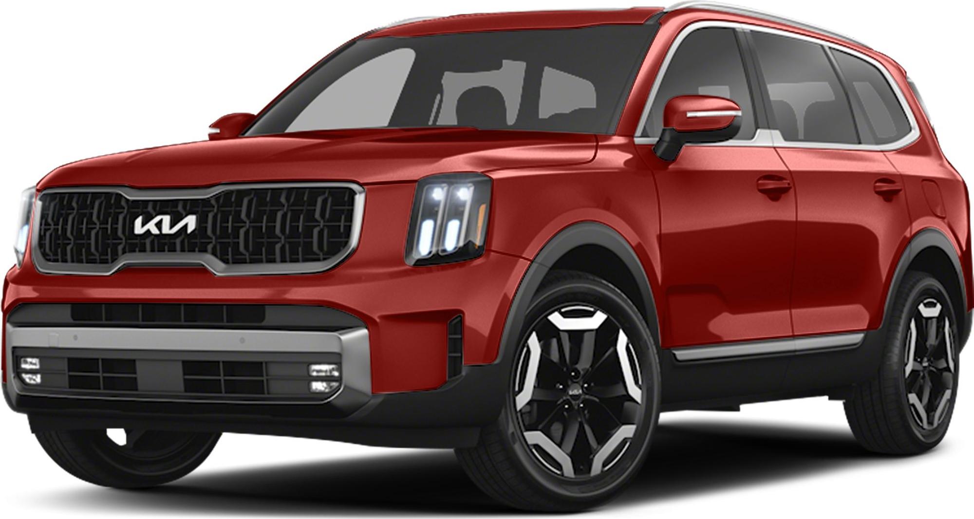Front grille and LED headlights of modern SUV