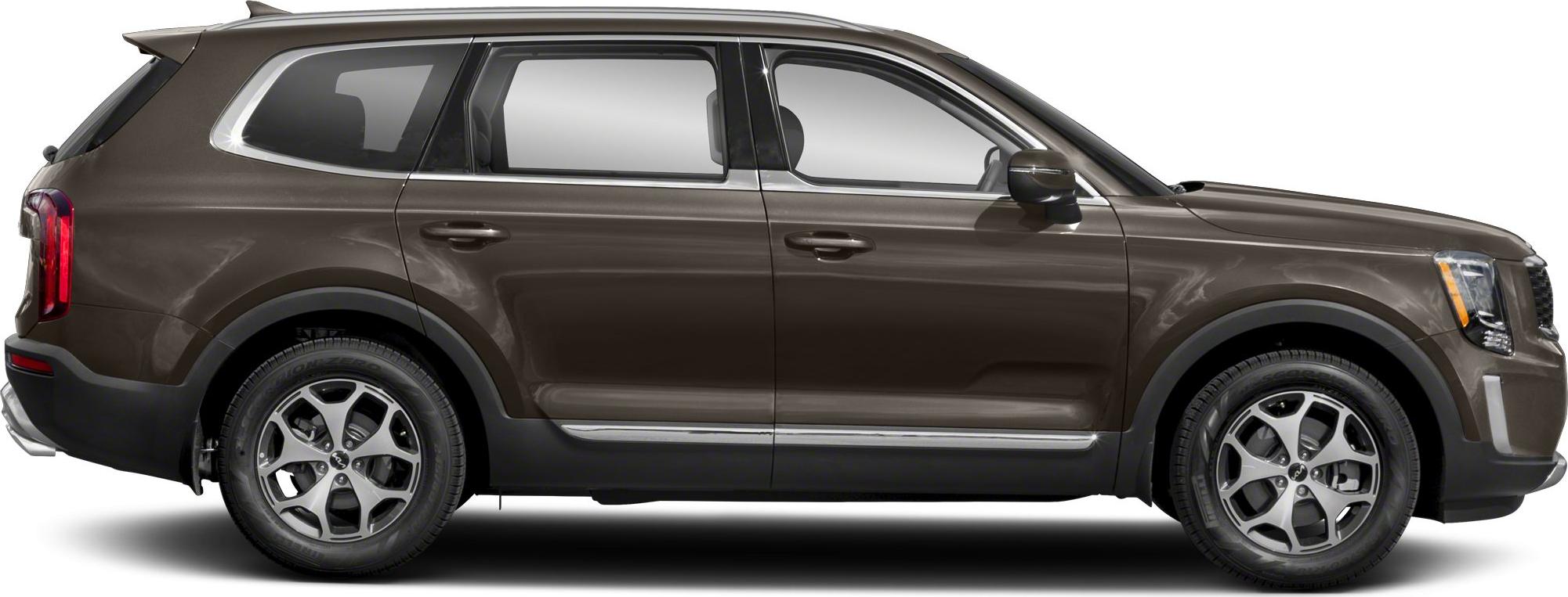 Side profile of SUV with prominent alloy wheels and tinted windows